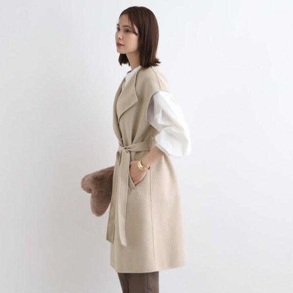 インディヴィ（INDIVI）/【ウール混／トレンド】リバージレコートの通販は