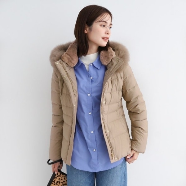 インディヴィ（INDIVI）/【名品／撥水／抗菌防臭】ショート リサイクルダウンコート