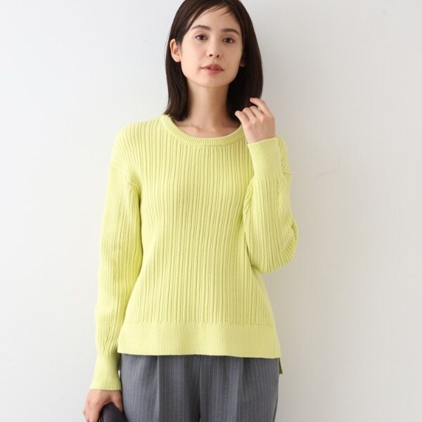 インディヴィ（INDIVI）/【コットン混／洗える】ミニケーブル柄ニットの通販は 9,948円