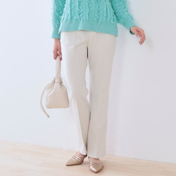 インディヴィ（INDIVI）/【洗える／高ストレッチ】ストレートラインパンツ