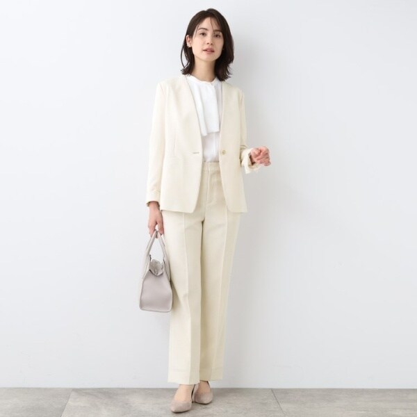 インディヴィ（INDIVI）/春SALE！【洗える／スーツ】ストレートラインパンツ その他スーツ