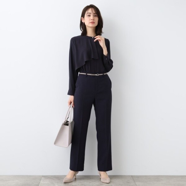 インディヴィ（INDIVI）/春SALE！【洗える／スーツ】ストレートラインパンツ その他スーツ