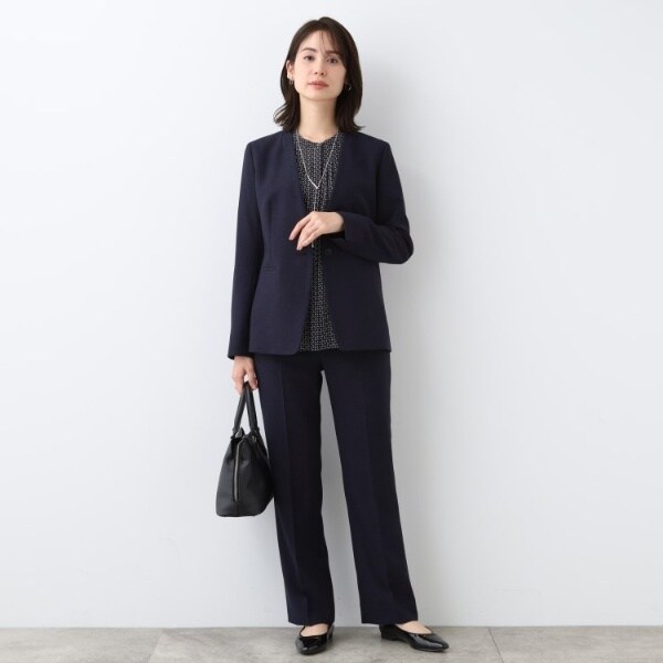 インディヴィ（INDIVI）/春SALE！【洗える／スーツ】ストレートラインパンツ その他スーツ