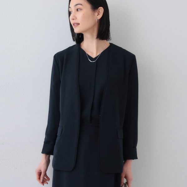 インディヴィ（INDIVI）/【着る日傘遮熱UVケア】ノーカラージャケット