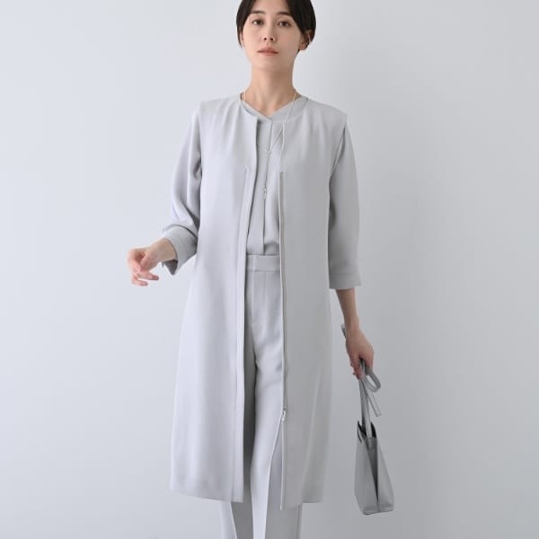 インディヴィ（INDIVI）/【着る日傘遮熱UVケア】ロングジレジャケット