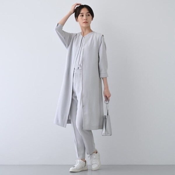 インディヴィ（INDIVI）/【着る日傘遮熱UVケア】ロングジレジャケット_5