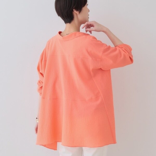 INDIVI / インディヴィ 春SALE！【洗える／凹凸素材】ハンカチーフヘム エアリーブラウス INDIVI｜春SALE!【洗える/凹凸素材】ハンカチーフヘム エアリー