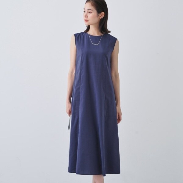 インディヴィ（INDIVI）/【通気性◎撥水／接触冷感／UVケア】フレアワンピース