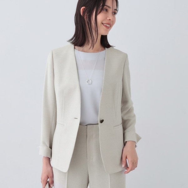 インディヴィ（INDIVI）/【日本製／SETUP可能】トリアセテート混ノー