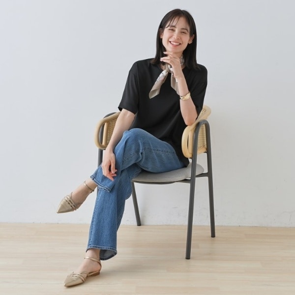 インディヴィ（INDIVI）/【洗える】裾シアー半袖トップス_14