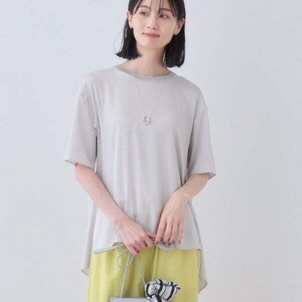 インディヴィ（INDIVI）/【バックシャン】デザインTブラウス_14