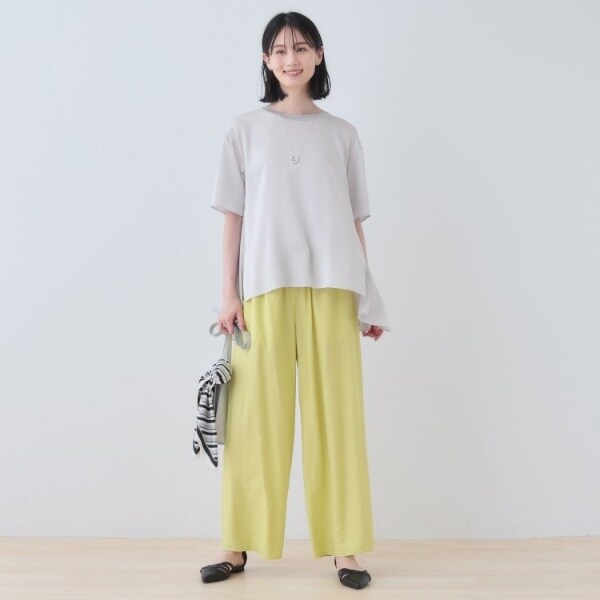 インディヴィ（INDIVI）/【バックシャン】デザインTブラウス_16