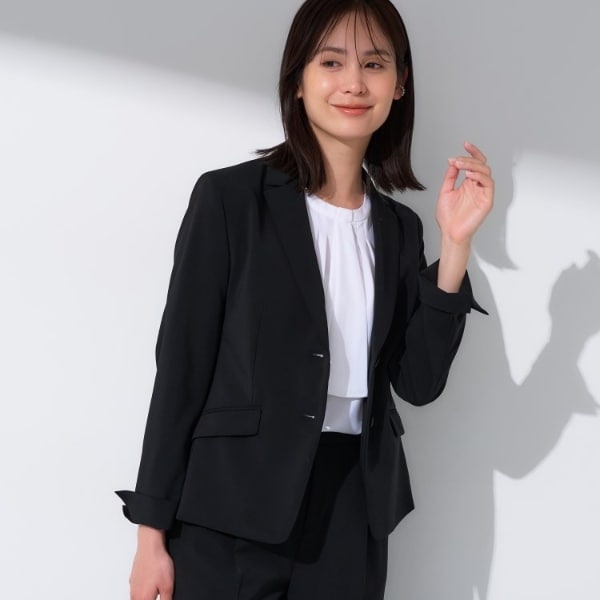 インディヴィ（INDIVI）/【定番スーツ／洗える／UVケア】ストレッチリクルートジャケット