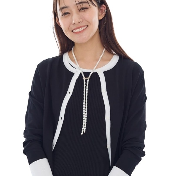 インディヴィ（INDIVI）/【通年活躍！／アンサンブル可能】クルーネックカーディガン