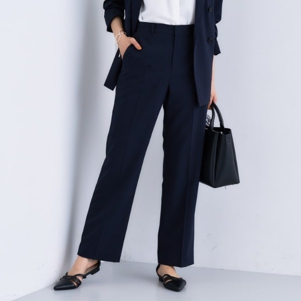 インディヴィ（INDIVI）/【UVケア】ライトスリムストレートパンツ