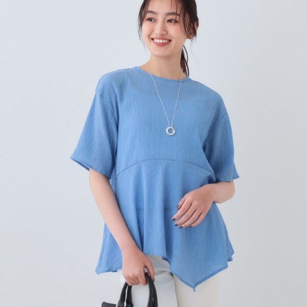 インディヴィ（INDIVI）/【洗える】ペプラムトップスの通販はau PAY 