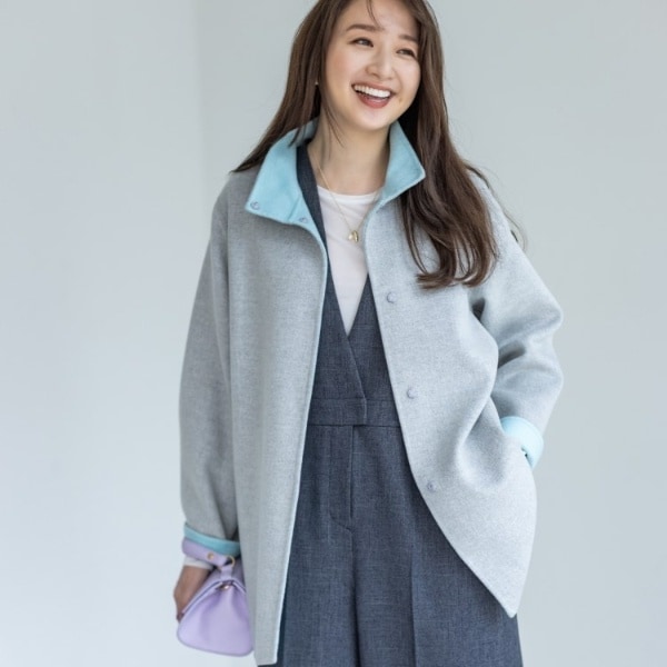 INDIVI コート グレー INDIVI チェスターコート グレー 5号