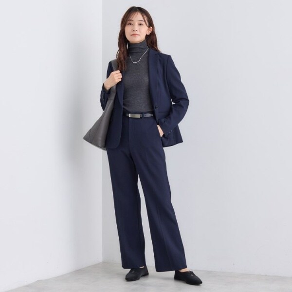 インディヴィ（INDIVI）/【日本製／通勤スーツ】プレシャスドビー テーパードパンツ_8