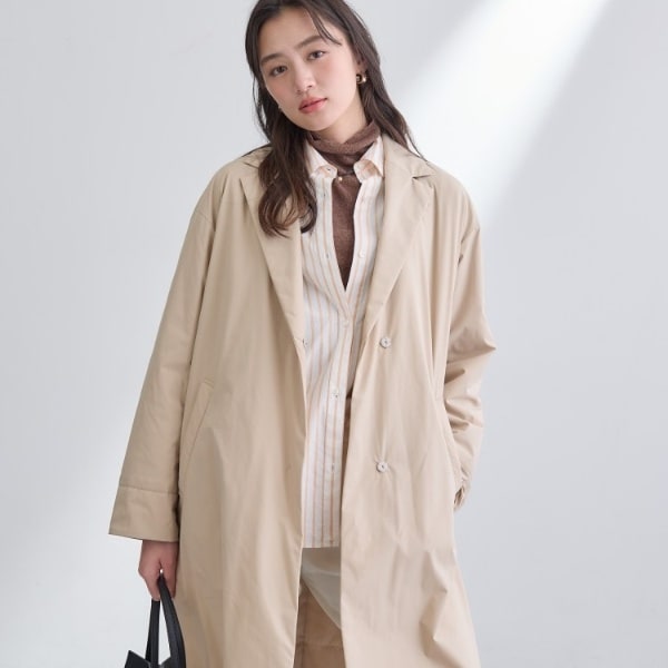 インディヴィ（INDIVI）/【超軽量／蓄熱】ライトパフチェスターコート