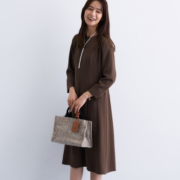 インディヴィ（INDIVI）/【洗える／UVケア】ジョーゼットフレアワンピース