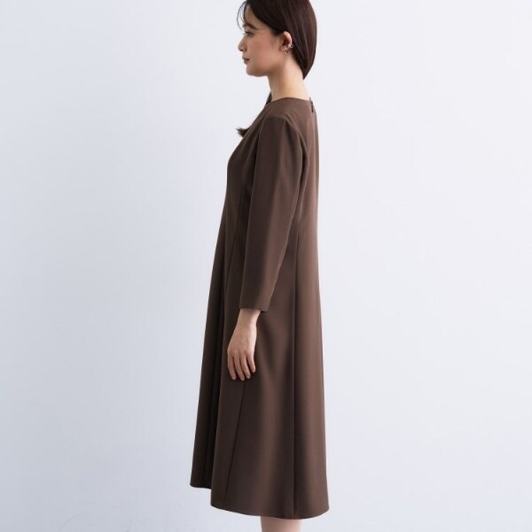 インディヴィ（INDIVI）/【洗える／UVケア】ジョーゼットフレアワンピース
