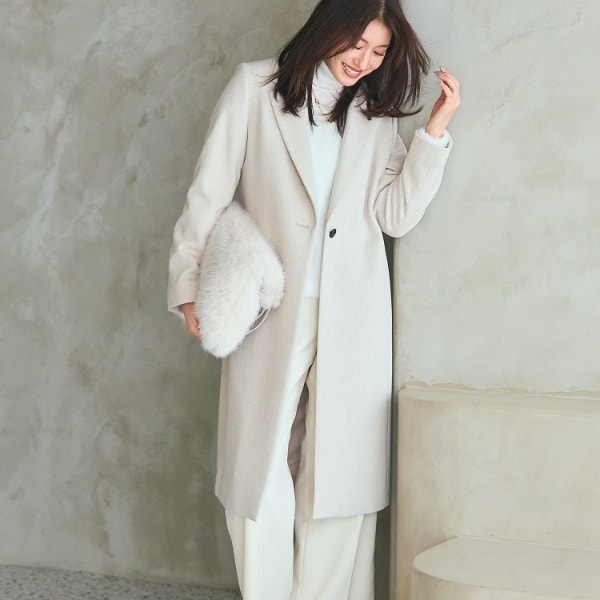 インディヴィ（INDIVI）/【名品コート／日本製】ウール100％チェスターコート