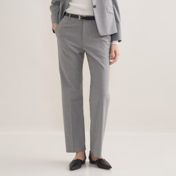インディヴィ（INDIVI）/【ウール混／スーツ】ストレートパンツ