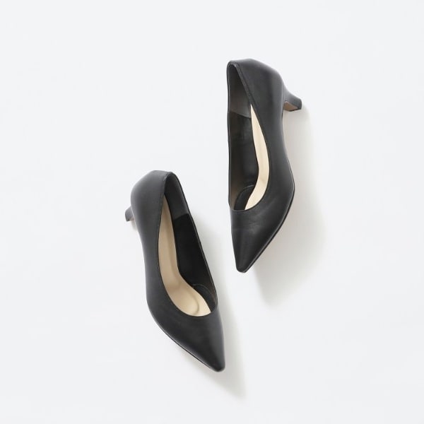 インディヴィ（INDIVI）/【ラム革／美脚／通勤】レザーパンプス