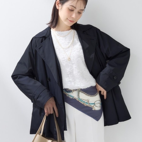 インディヴィ（INDIVI）/【撥水／UVケア／2WAY】超軽量ライナー付ライトトレンチコート