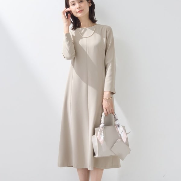 インディヴィ（INDIVI）/【上品光沢／セレモニー／SETUP可能】スタイルUPワンピース