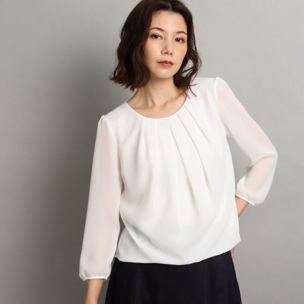 クード シャンス/【洗える日本製】フロントタックデザインブラウスの通販は
