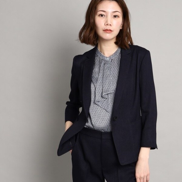 クード シャンス/【洗える日本製通勤スーツセットアップ対応】リネン