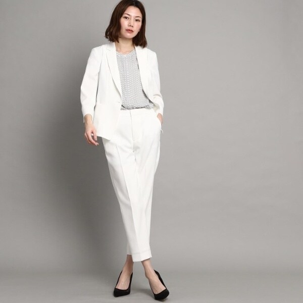 クード シャンス/【洗える日本製通勤スーツセットアップ対応】リネン