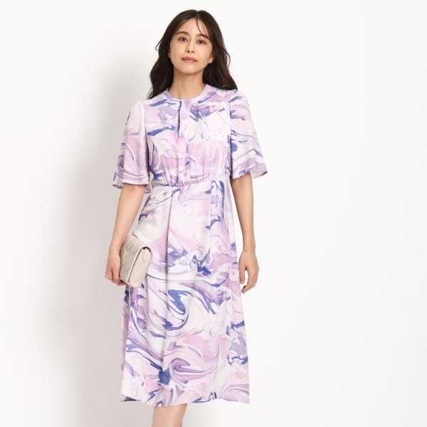クード シャンス（COUP DE CHANCE）/【洗える】一枚で着映える！華やぐ流線柄ワンピースの通販は 9,187円