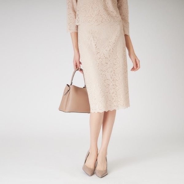 クード シャンス（COUP DE CHANCE）/【洗える】レースタイトスカート