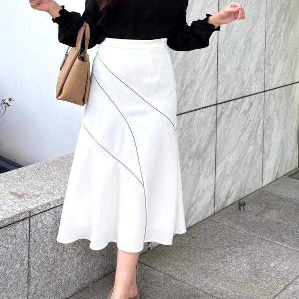 クード シャンス（COUP DE CHANCE）/【洗える／日本製】セミフレアスカート