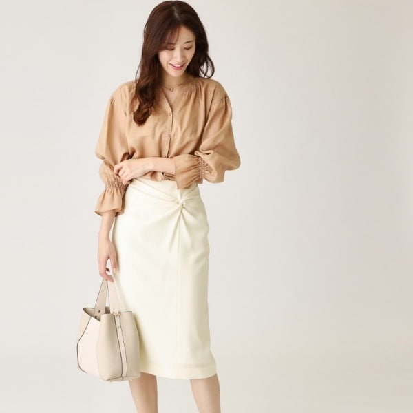 クード シャンス（COUP DE CHANCE）/【日本製】ドレープが美しい！ねじりデザインスカートの通販はその他スカート