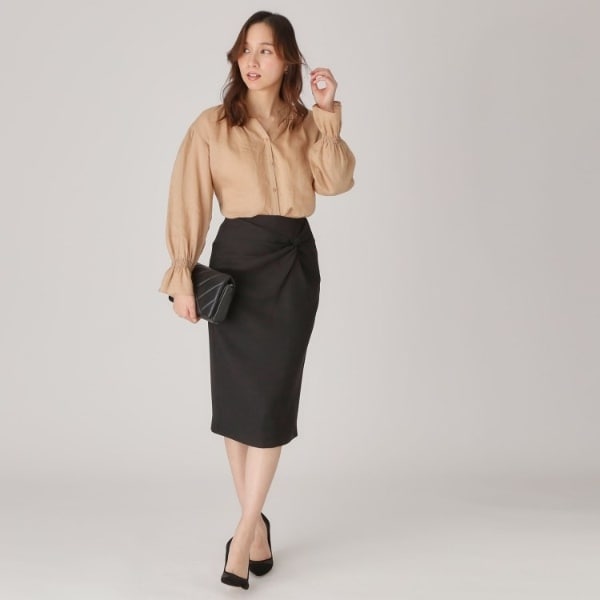 クード シャンス（COUP DE CHANCE）/【日本製】ドレープが美しい！ねじりデザインスカートの通販は