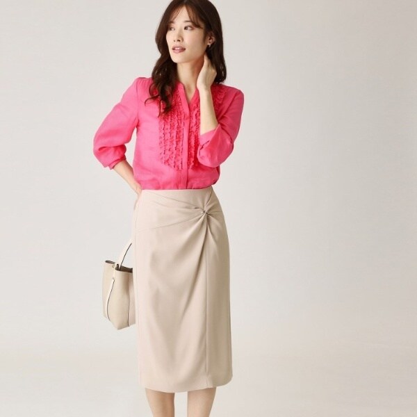 クード シャンス（COUP DE CHANCE）/【日本製】ドレープが美しい！ねじりデザインスカートの通販は