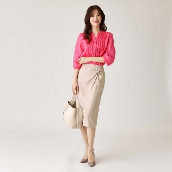 クード シャンス（COUP DE CHANCE）/【日本製】ドレープが美しい！ねじりデザインスカートの通販は