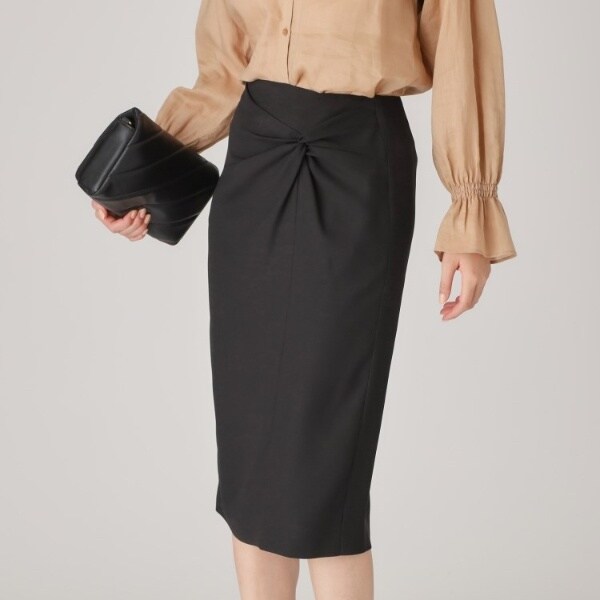 クード シャンス（COUP DE CHANCE）/【日本製】ドレープが美しい！ねじりデザインスカートの通販は