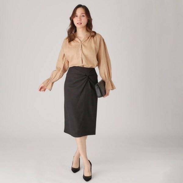 クード シャンス（COUP DE CHANCE）/【日本製】ドレープが美しい！ねじりデザインスカートの通販は