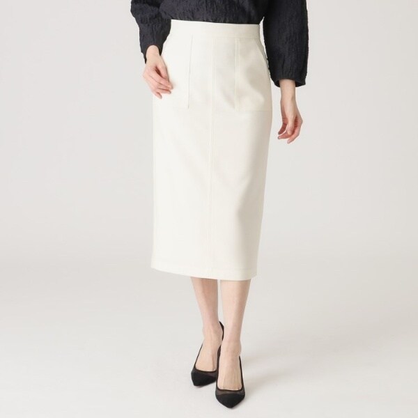 クード シャンス（COUP DE CHANCE）/【洗える／日本製】デニム調ナロータイトスカート