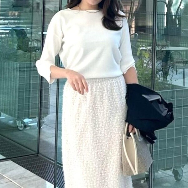 クード シャンス（COUP DE CHANCE）/【洗える】ビーズ刺しゅうニットトップス