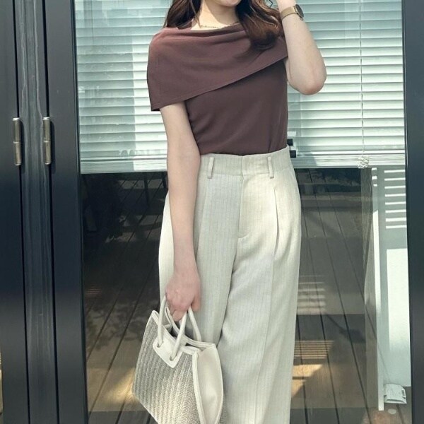 クード シャンス（COUP DE CHANCE）/【洗える】オフショルダーニットトップス