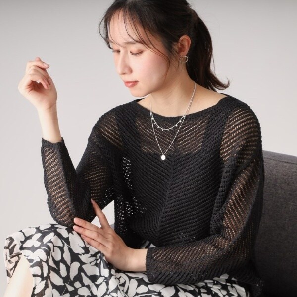 クード シャンス（COUP DE CHANCE）/【洗える／日本製】和紙混ニット