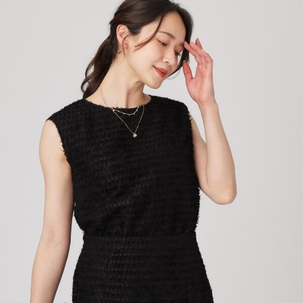 クード シャンス（COUP DE CHANCE）/【手洗い可／日本製】ジャカードブラウス