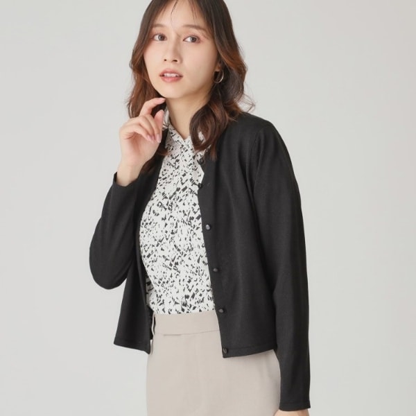 クード シャンス（COUP DE CHANCE）/【手洗い可軽量】シンプルラメ混カーディガン