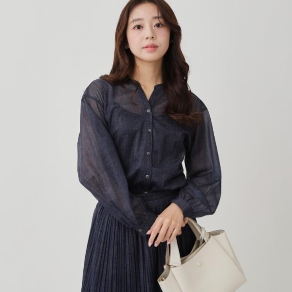 クード シャンス（COUP DE CHANCE）/【手洗い可】シアーブラウス