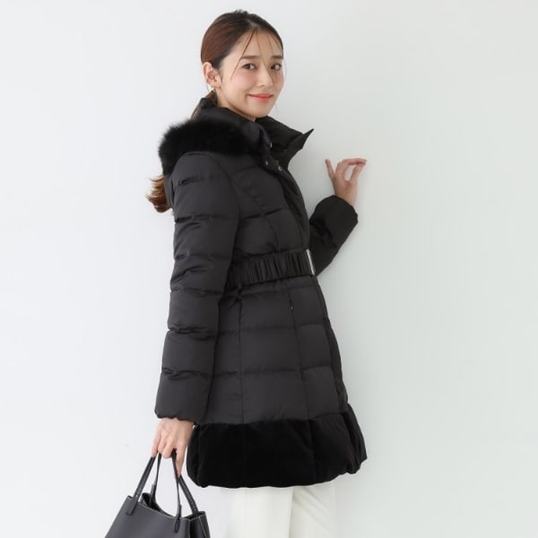 クード シャンス（COUP DE CHANCE）/【ミディ丈】ベルト付ダウンコート